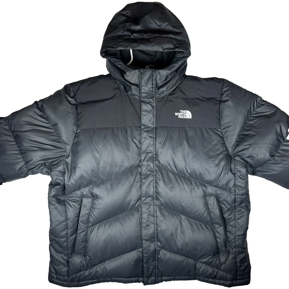 THE NORTH FACE MEN'S BALHAM TNF 550 DOWN PUFFER WINTER JACKET HOODED SIZE XXL